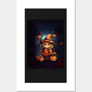 Pumpkin Paw's Magical Halloween Night Posters and Art